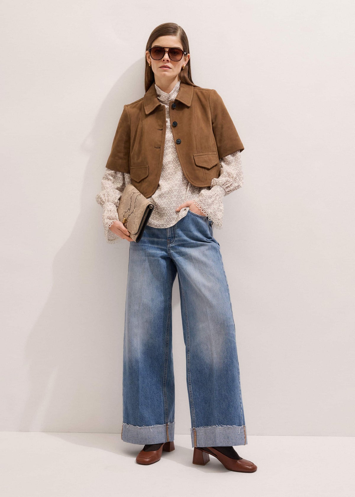 Brown Everyday Short Sleeve Jacket | ME+EM Clothing