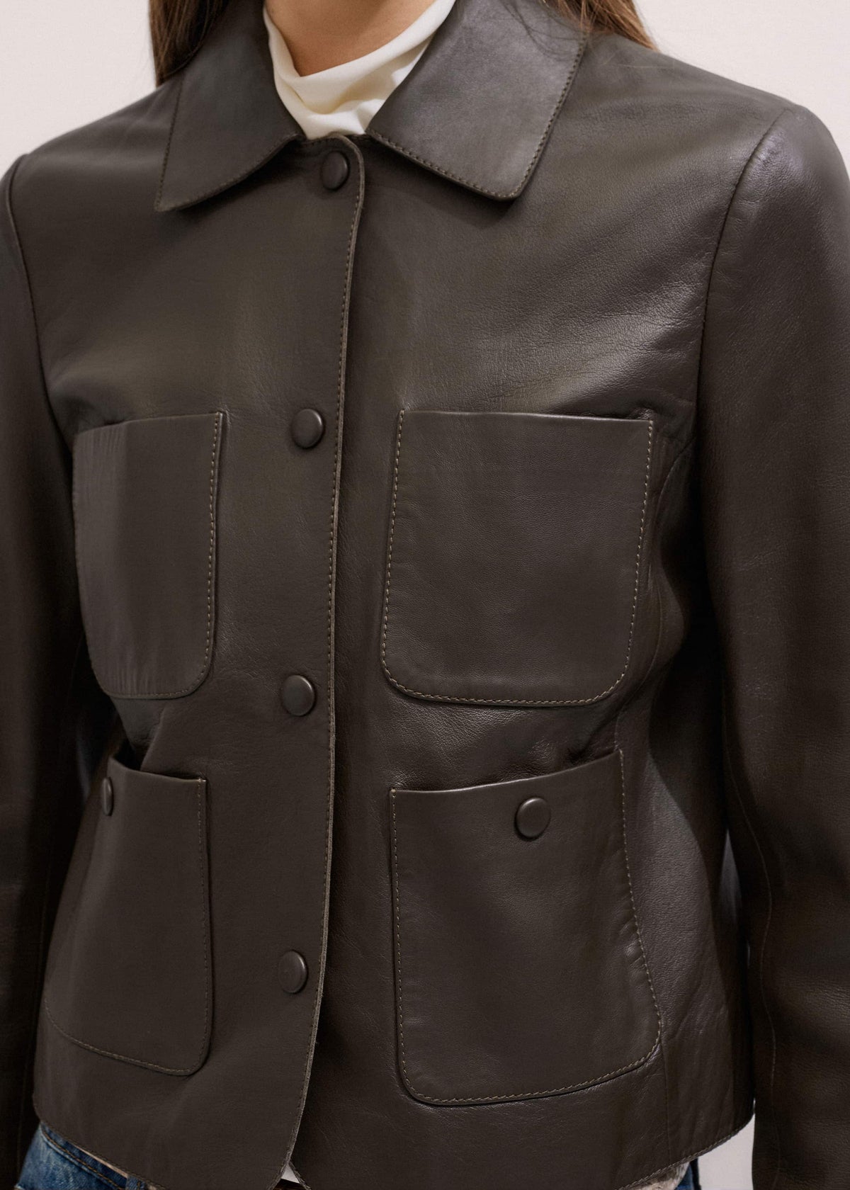 Brown Patch Pocket Jacket | ME+EM Clothing