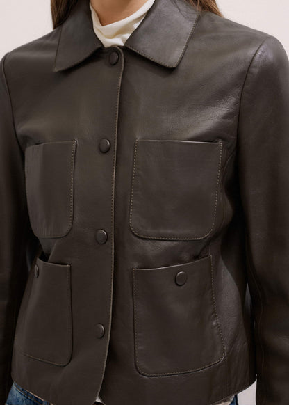 Brown Patch Pocket Jacket | ME+EM Clothing
