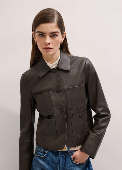 Brown Patch Pocket Jacket | ME+EM Clothing
