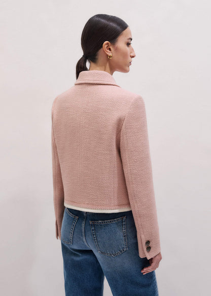 Pink Straight Crop Jacket | ME+EM Clothing