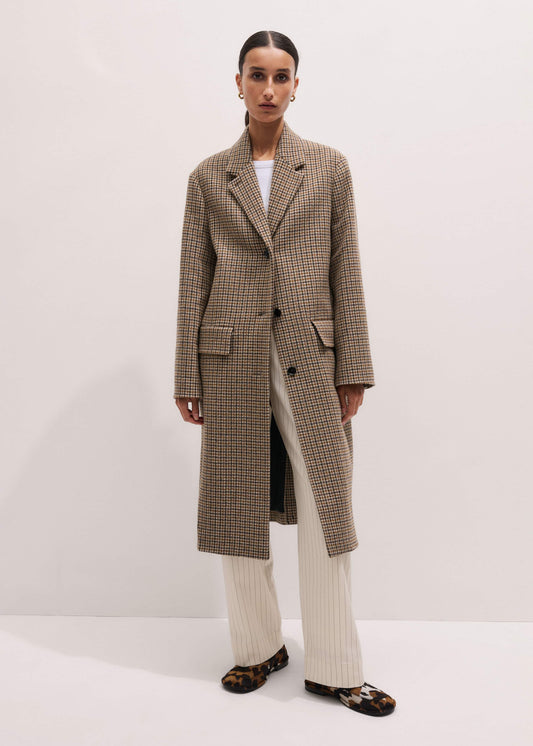 Brown Heritage Wool Coat | ME+EM Clothing