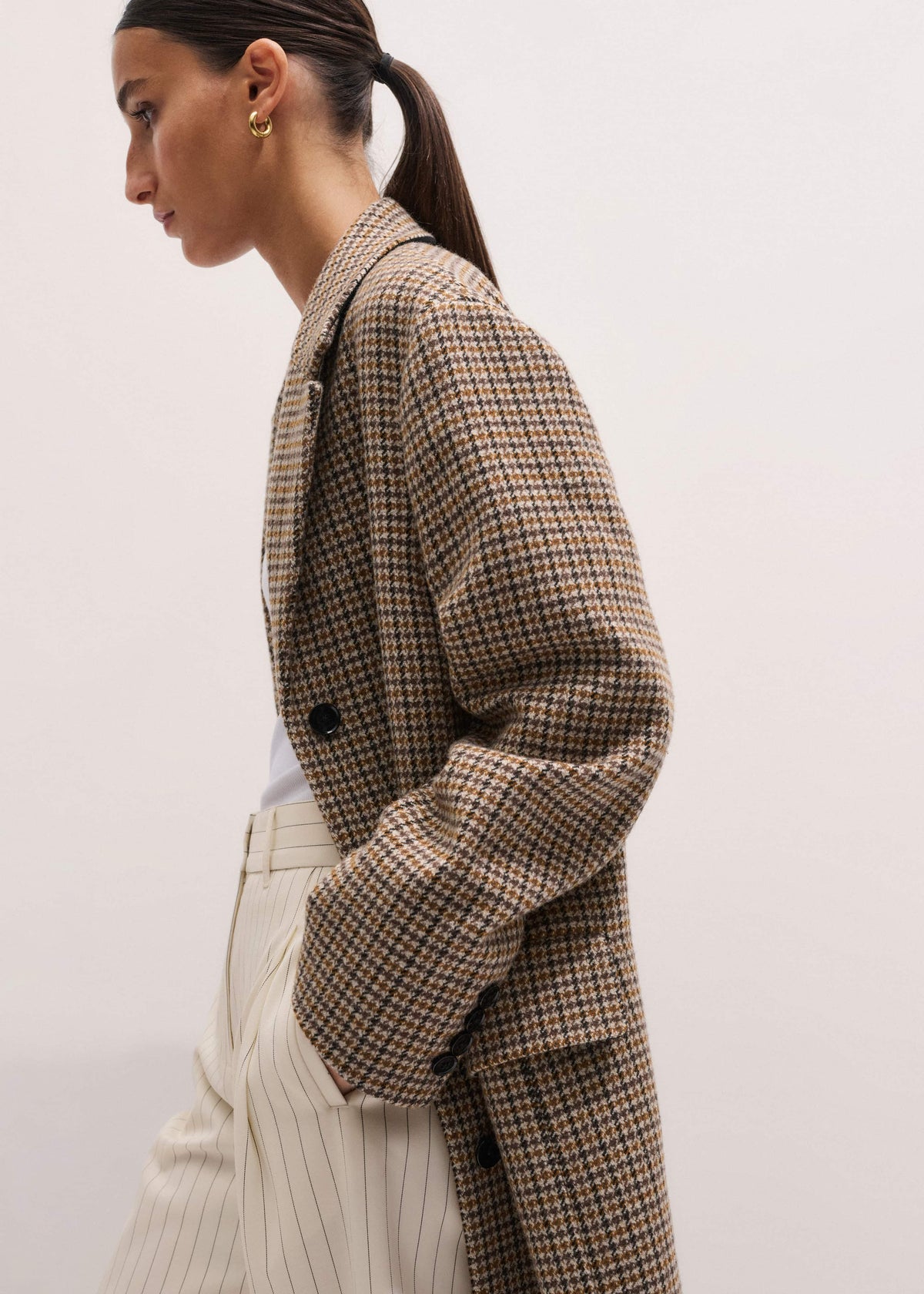 Brown Heritage Wool Coat | ME+EM Clothing
