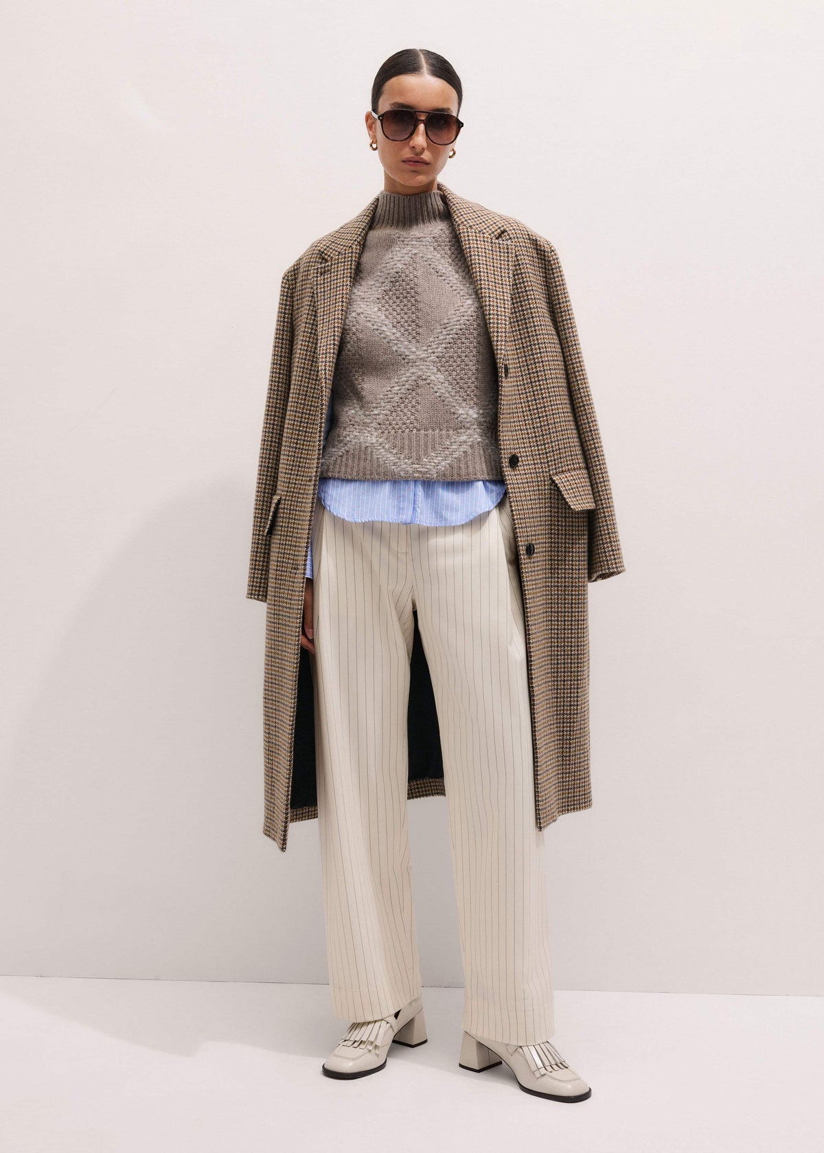 Brown Heritage Wool Coat | ME+EM Clothing