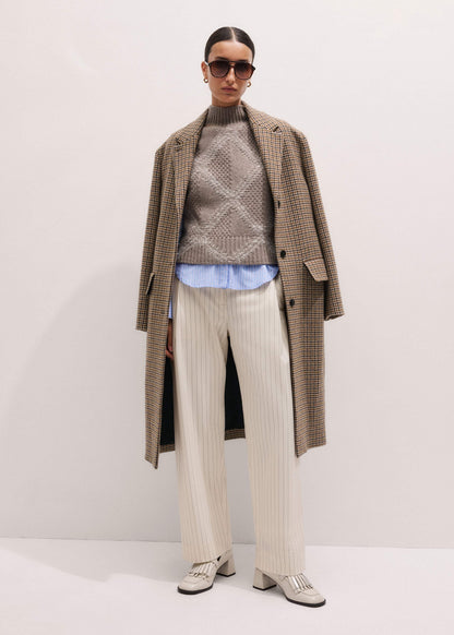 Brown Heritage Wool Coat | ME+EM Clothing