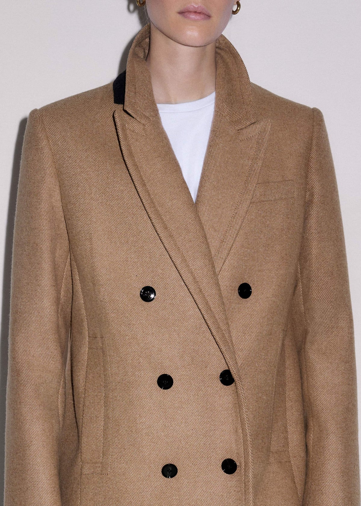 Brown Double-Breasted Coat | ME+EM Clothing