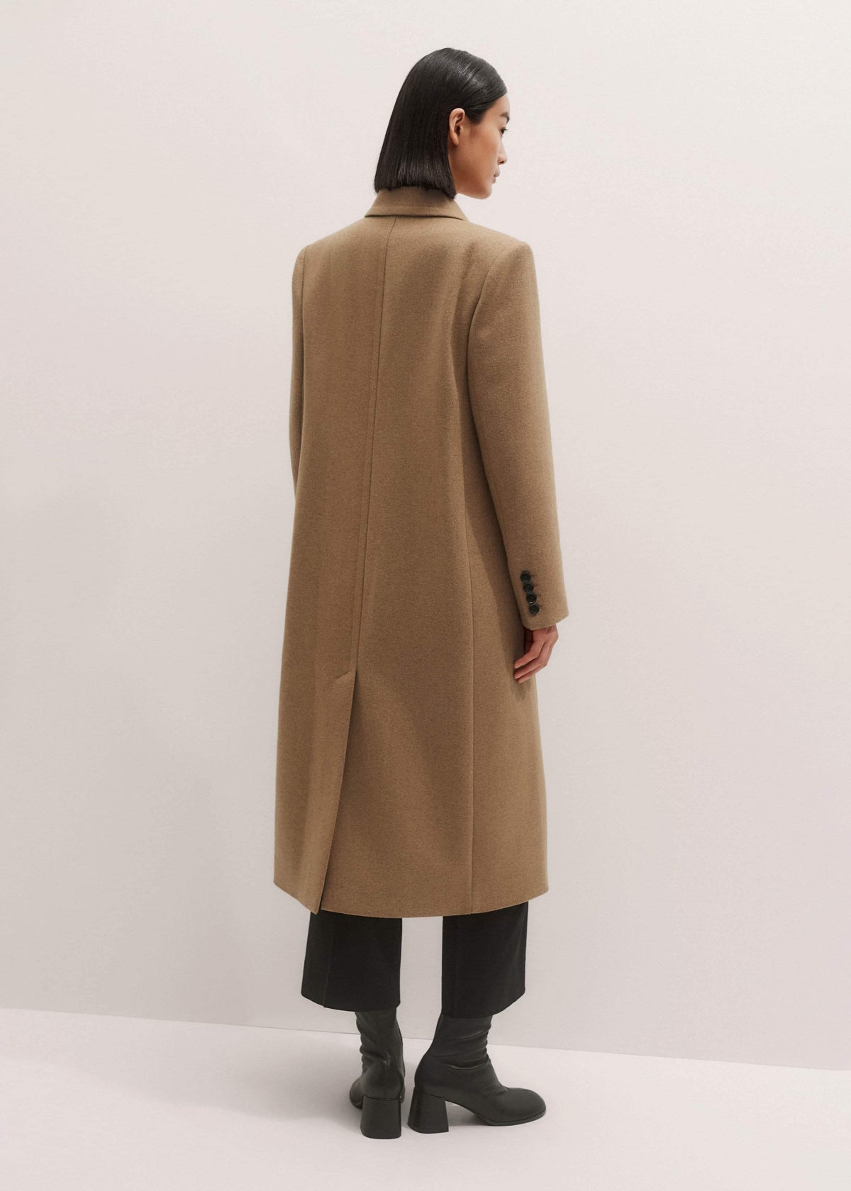 Brown Double-Breasted Coat | ME+EM Clothing
