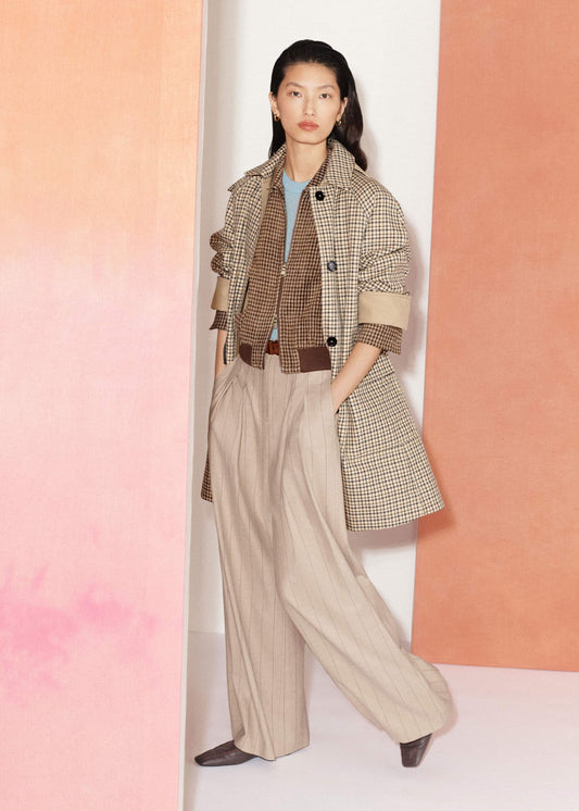 Camel Brown Reversible Mac + Hood | ME+EM Clothing
