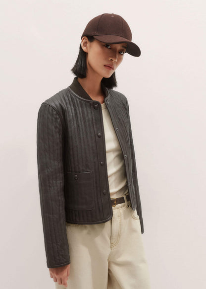 Brown Quilted Weekend Jacket | ME+EM Clothing