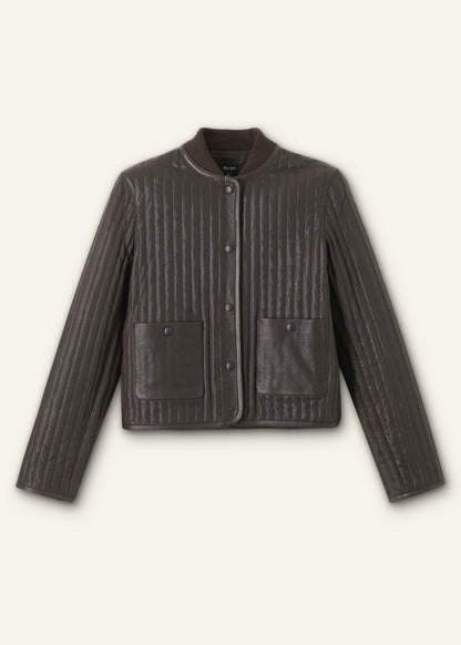 Brown Quilted Weekend Jacket | ME+EM Clothing