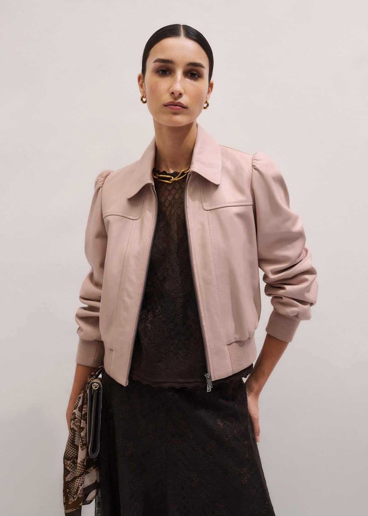 Pink Luxe Feminine Bomber Jacket | ME+EM Clothing