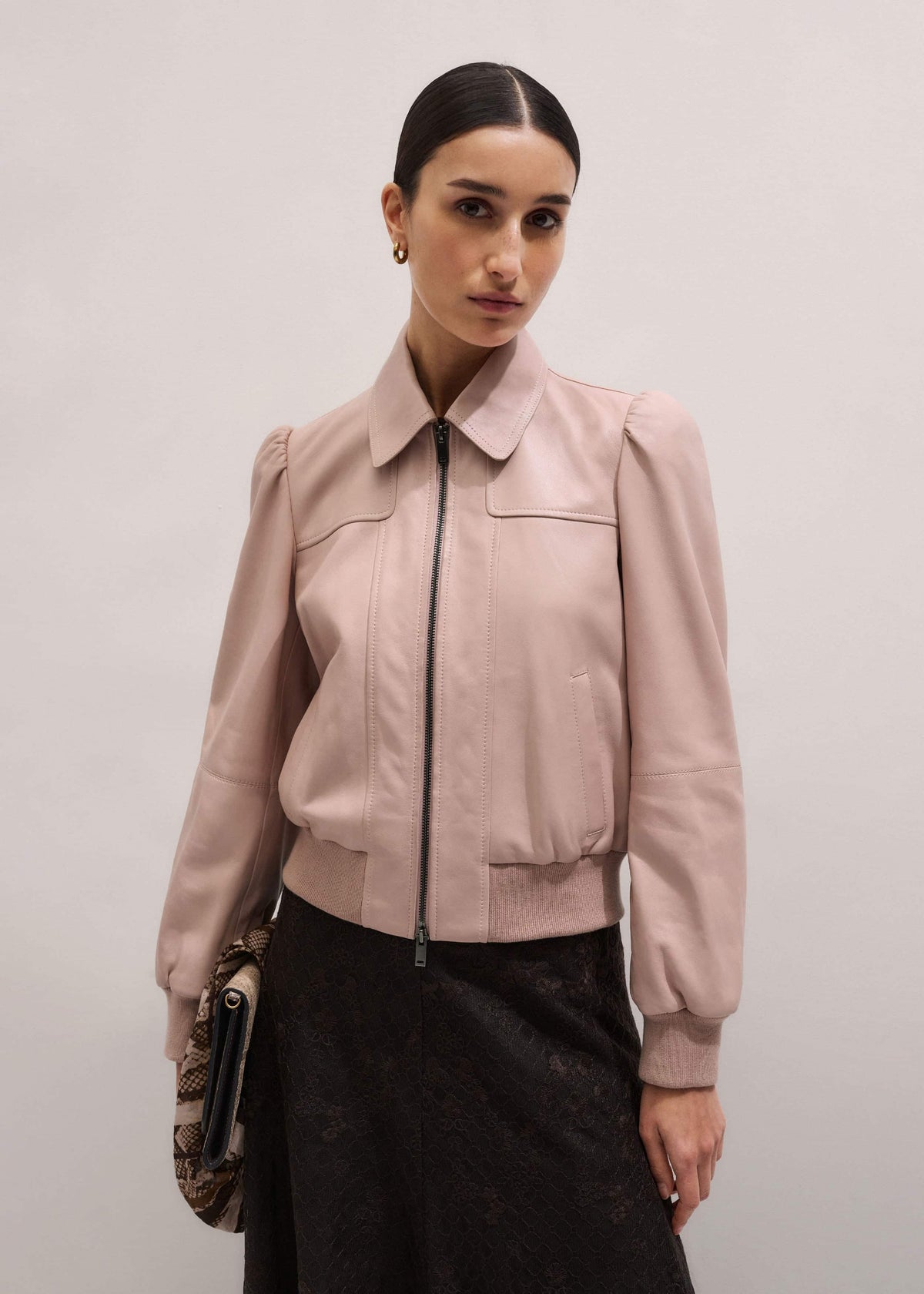 Pink Luxe Feminine Bomber Jacket | ME+EM Clothing