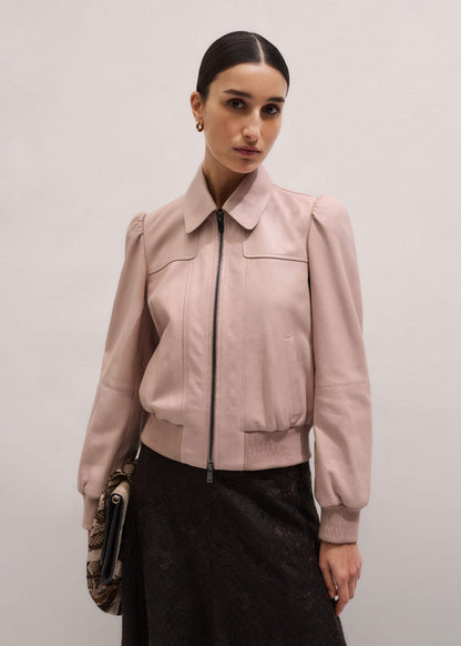 Pink Luxe Feminine Bomber Jacket | ME+EM Clothing