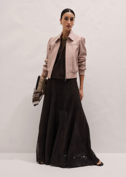 Pink Luxe Feminine Bomber Jacket | ME+EM Clothing