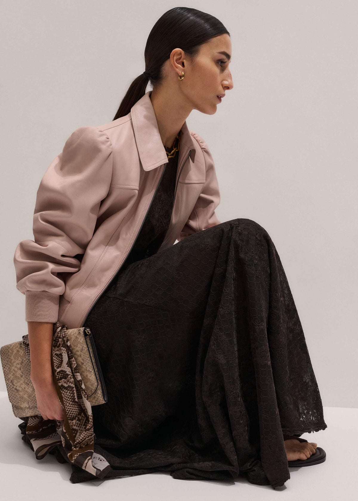 Pink Luxe Feminine Bomber Jacket | ME+EM Clothing