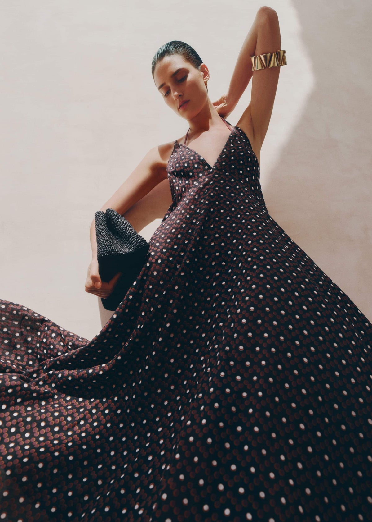Black Halter Maxi Beach Dress | ME+EM Clothing