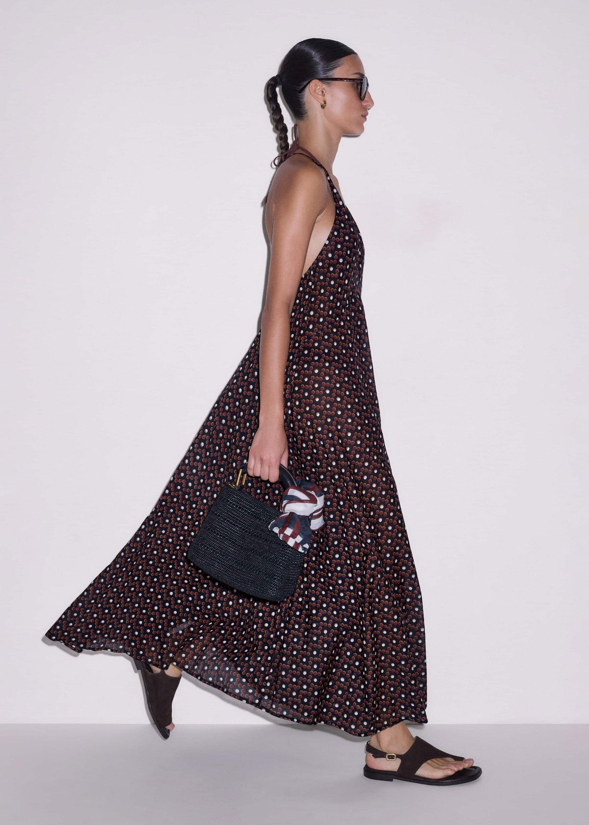 Black Halter Maxi Beach Dress | ME+EM Clothing