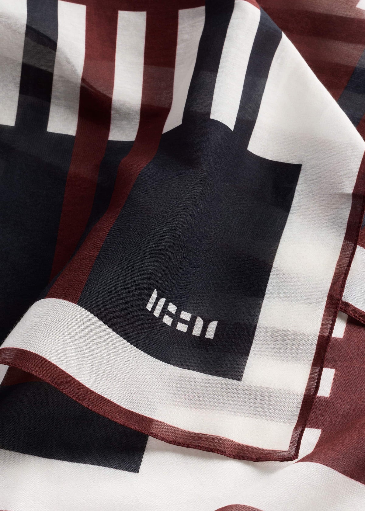 Cinnamon Brown Stripe Summer Scarf | ME+EM Clothing|Accessories