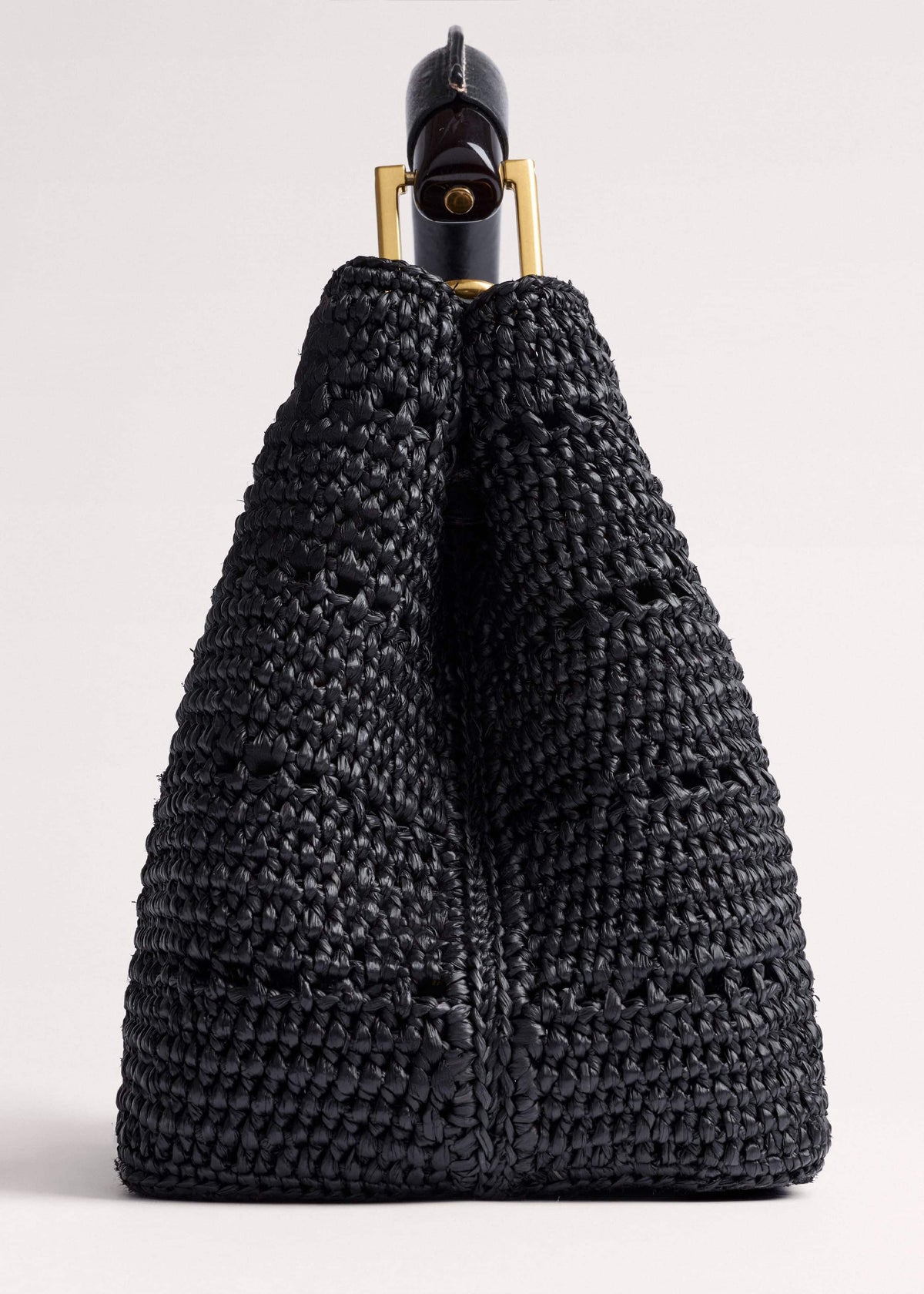 Black Raffia Mini Day Bag | ME+EM Clothing|Accessories