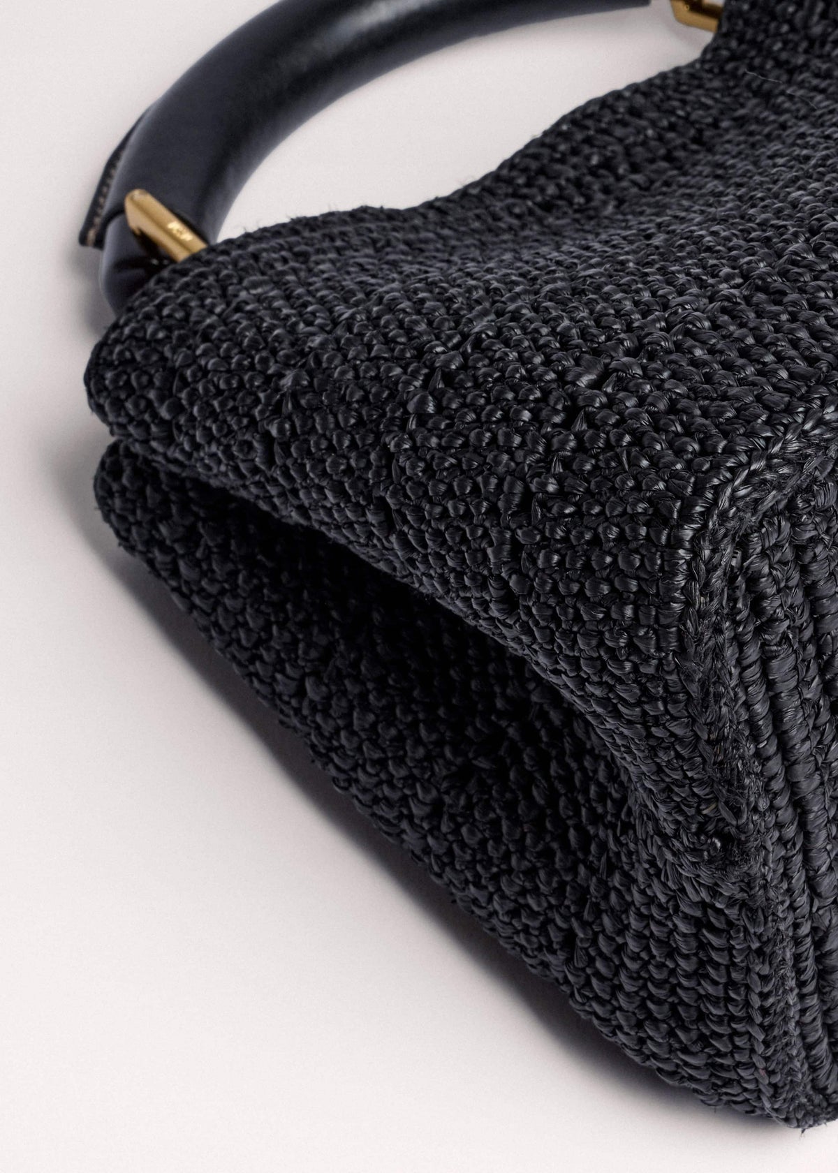 Black Raffia Mini Day Bag | ME+EM Clothing|Accessories