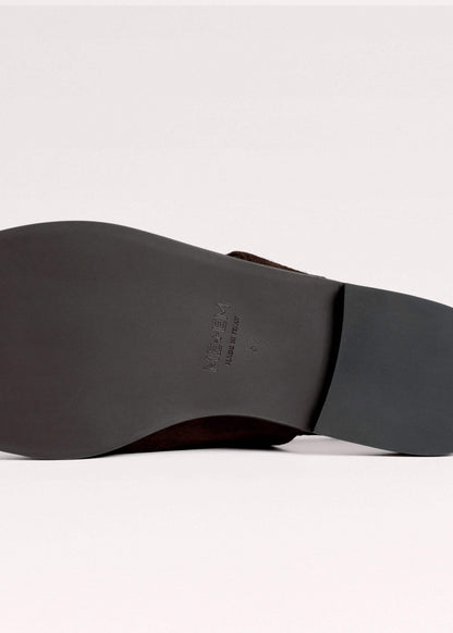 Brown Asymmetric Toe Loop Sandal | ME+EM Clothing|Accessories