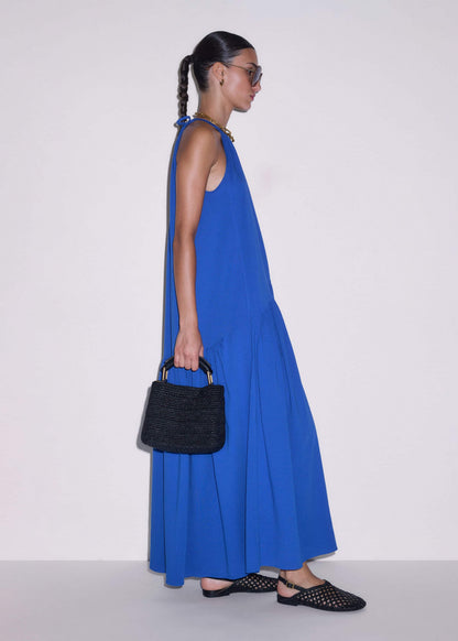 Blue Halterneck Maxi Dress | ME+EM Clothing