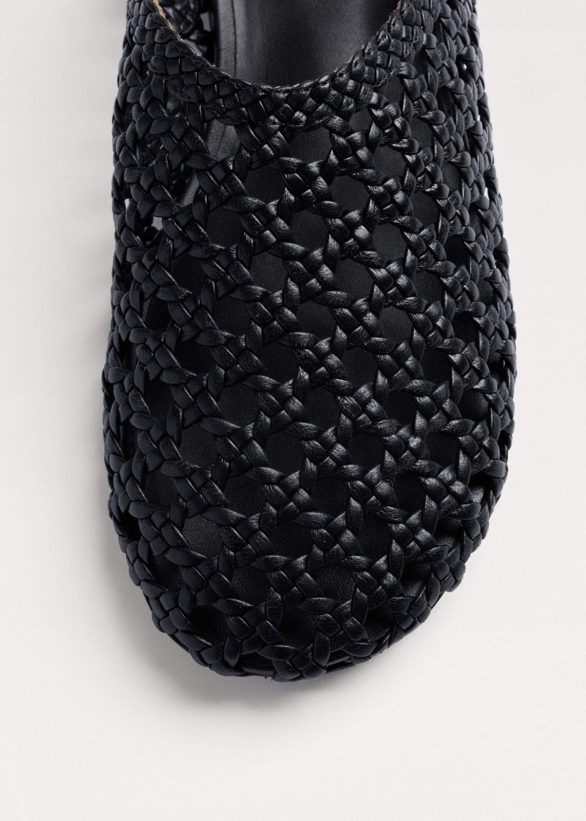 Black Woven Slingback Shoe | ME+EM Clothing|Accessories
