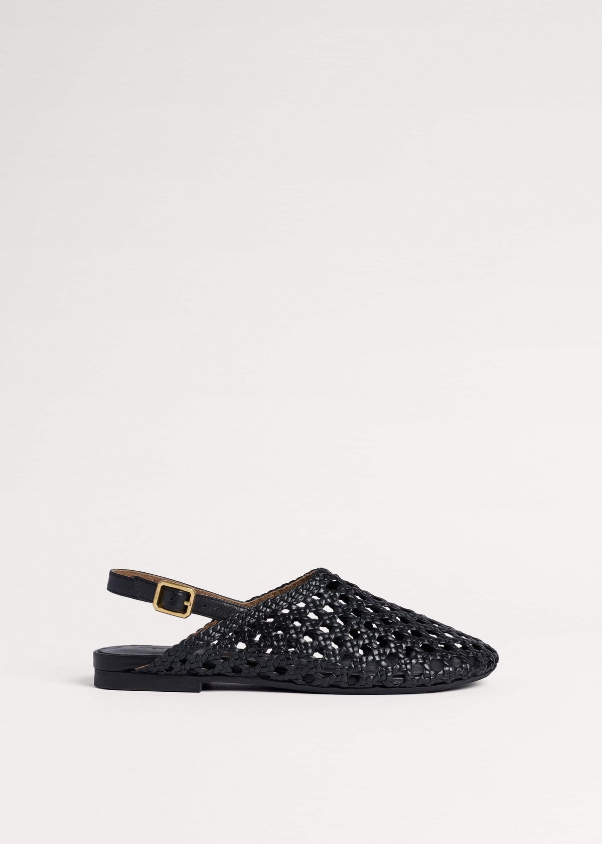 Black Woven Slingback Shoe | ME+EM Clothing|Accessories