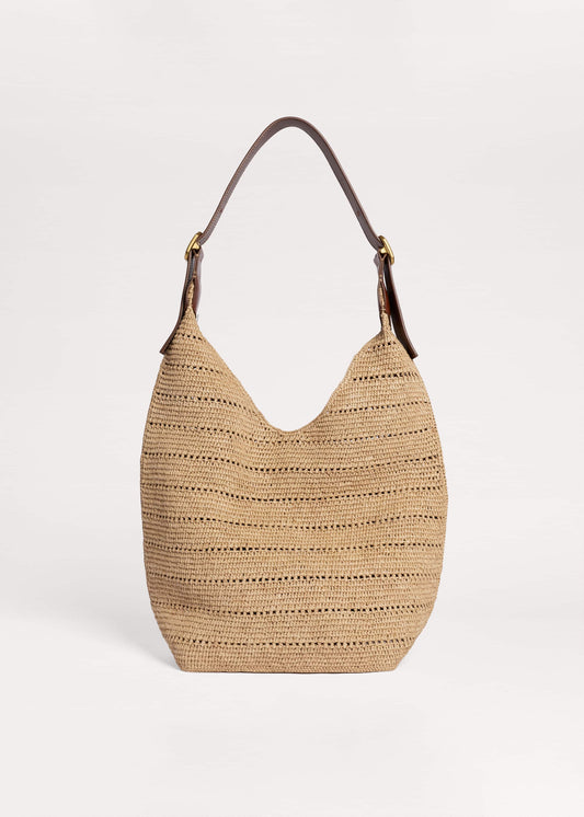 Tan Raffia Carry All Summer Bag | ME+EM Clothing