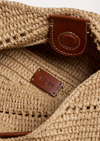 Tan Raffia Carry All Summer Bag | ME+EM Clothing