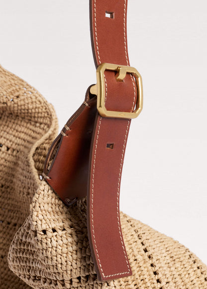 Tan Raffia Carry All Summer Bag | ME+EM Clothing