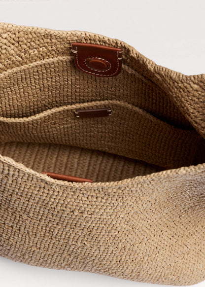 Tan Raffia Carry All Summer Bag | ME+EM Clothing
