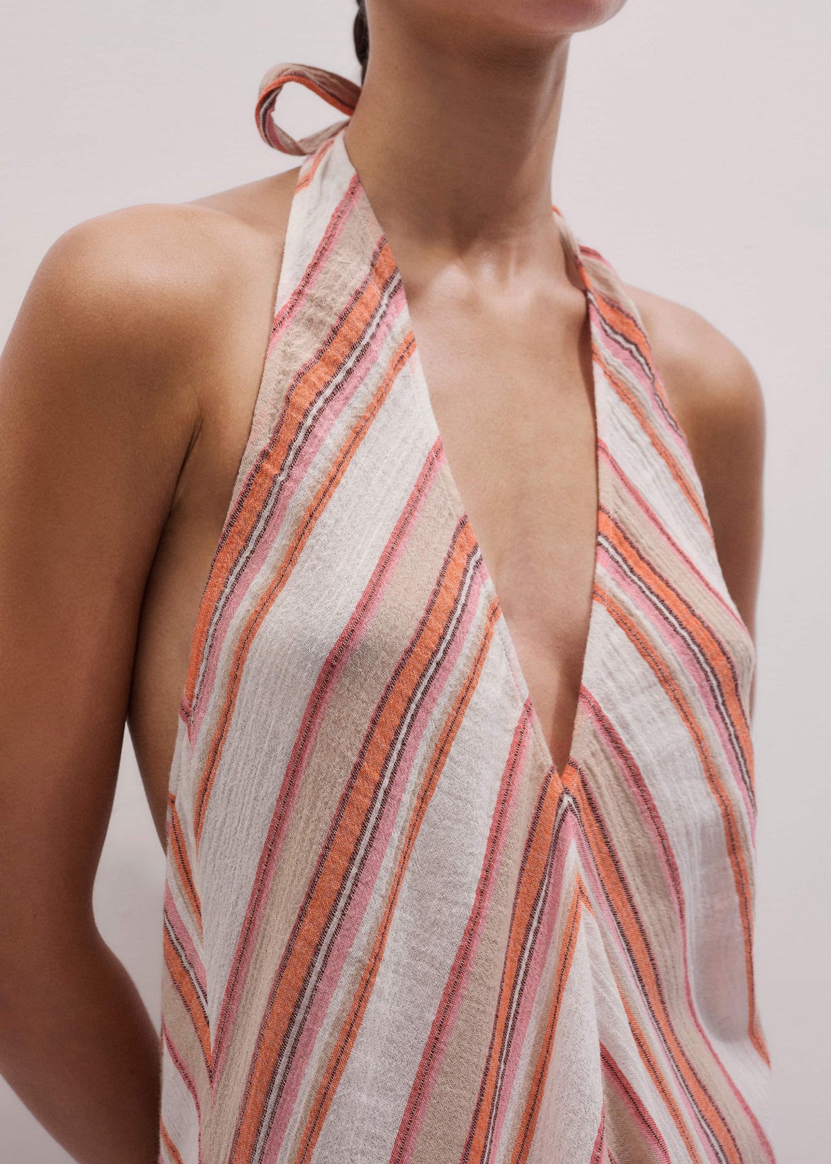 Pink Halter Maxi Beach Dress | ME+EM Clothing