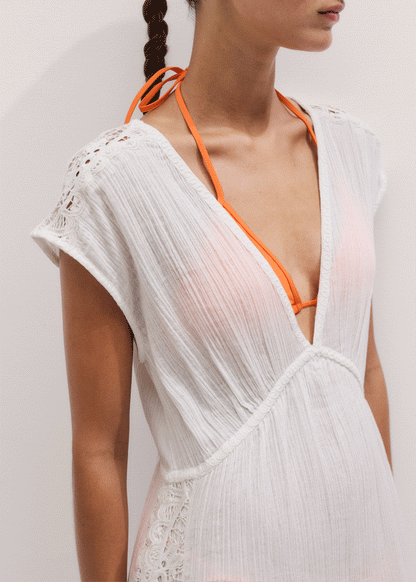 White Maxi Beach Dress | ME+EM Clothing