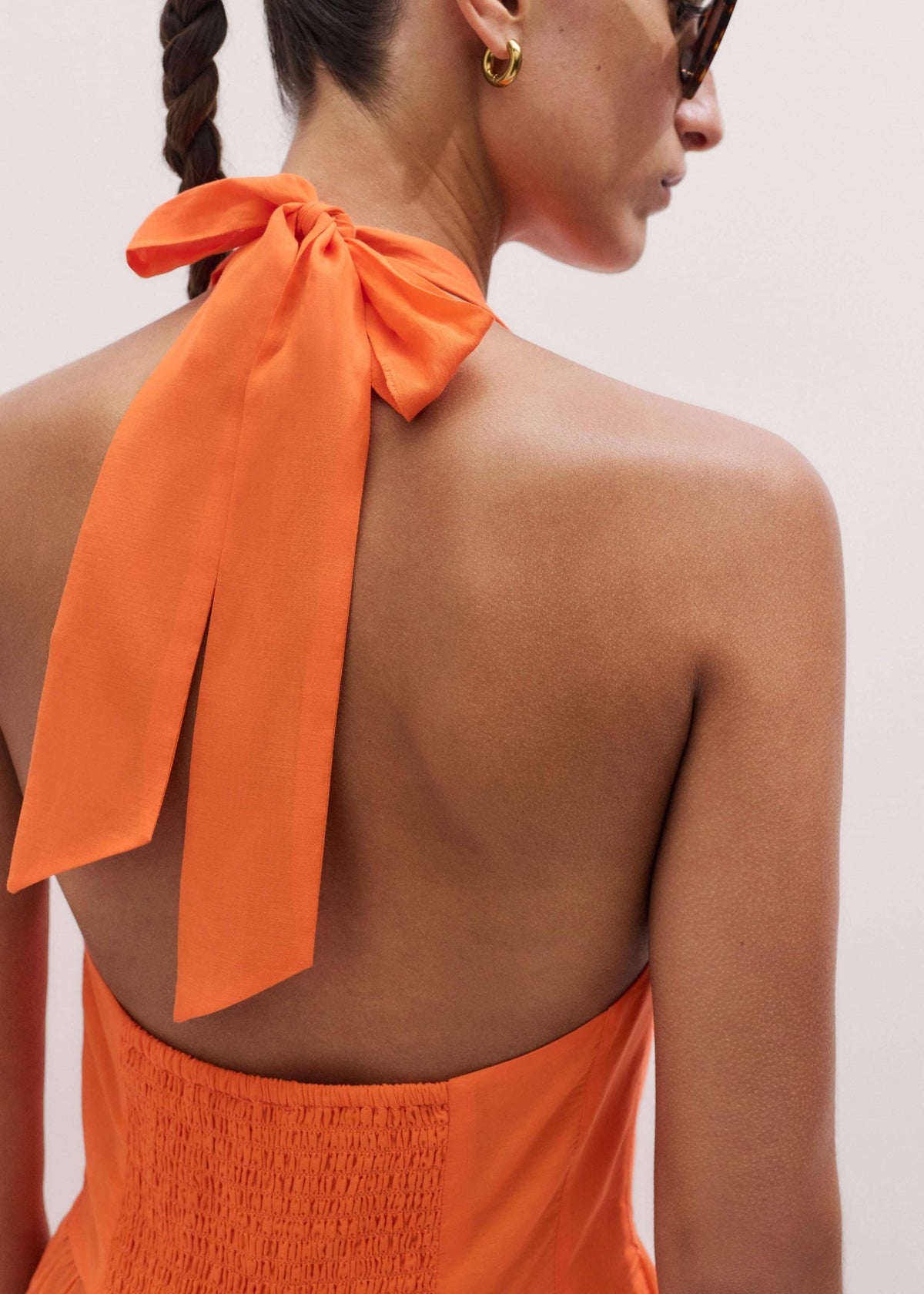 Orange Tiered Maxi Beach Dress | ME+EM Clothing