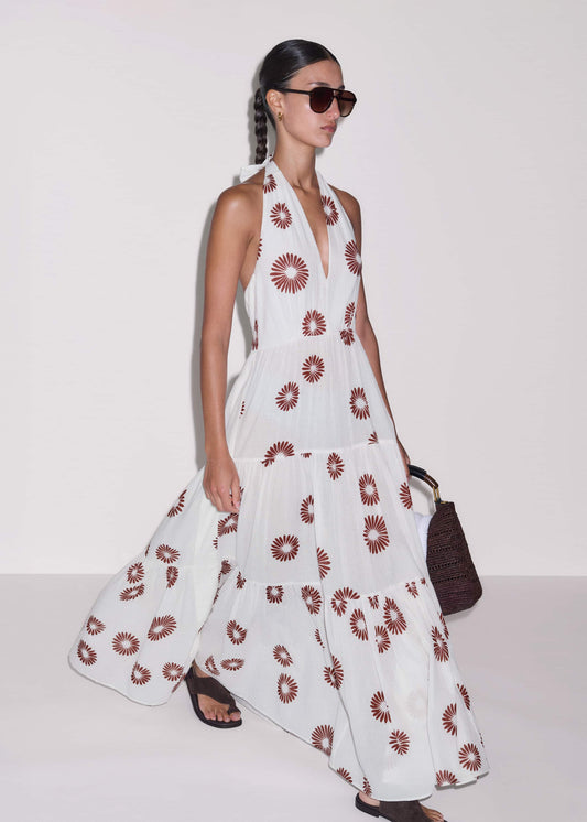 White Full-Length Beach Dress | ME+EM Clothing