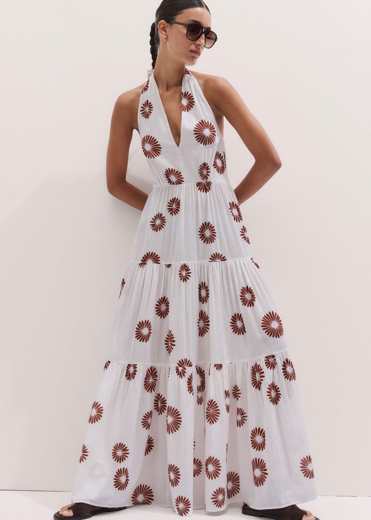 White Full-Length Beach Dress | ME+EM Clothing