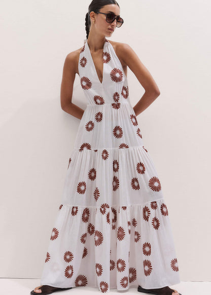 White Full-Length Beach Dress | ME+EM Clothing