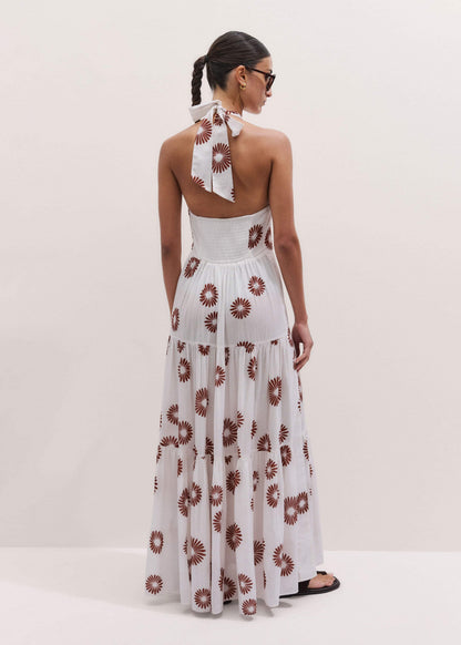 White Full-Length Beach Dress | ME+EM Clothing