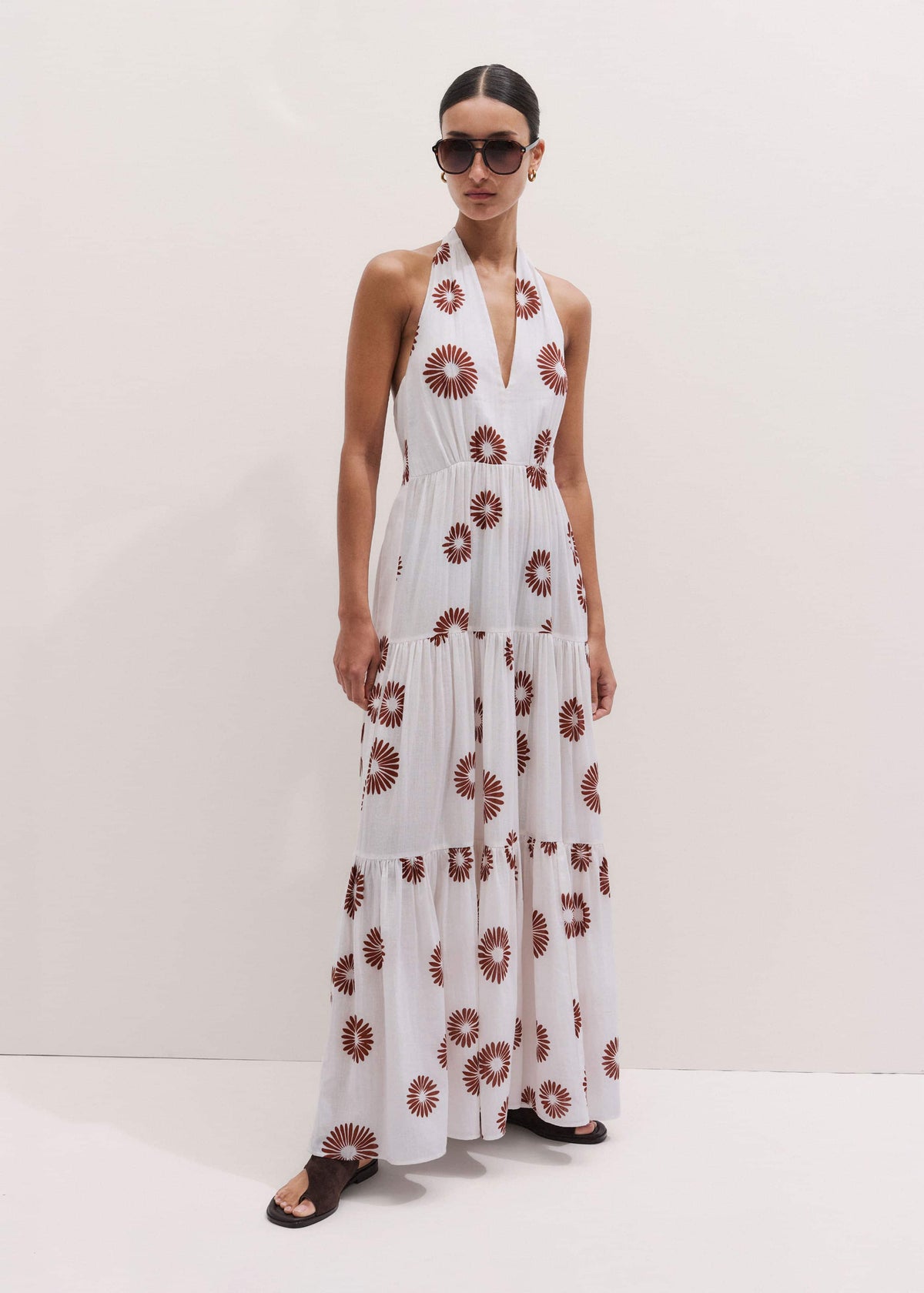 White Full-Length Beach Dress | ME+EM Clothing