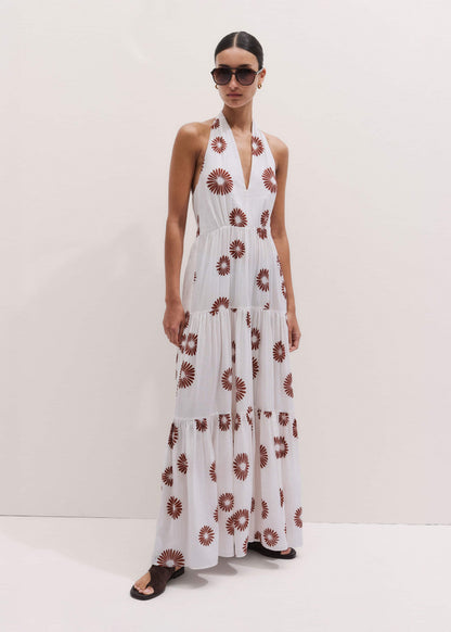 White Full-Length Beach Dress | ME+EM Clothing