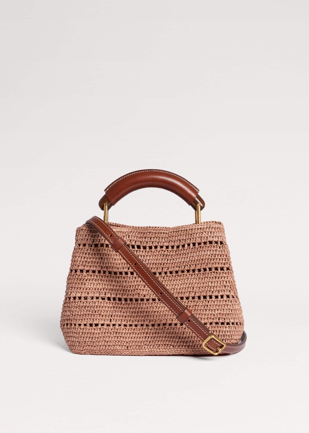 Pink Raffia Mini Day Bag | ME+EM Clothing|Accessories