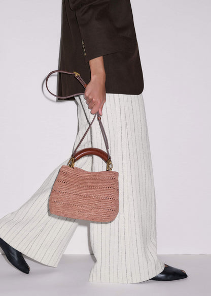 Pink Raffia Mini Day Bag | ME+EM Clothing|Accessories