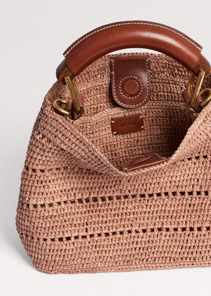 Pink Raffia Mini Day Bag | ME+EM Clothing|Accessories
