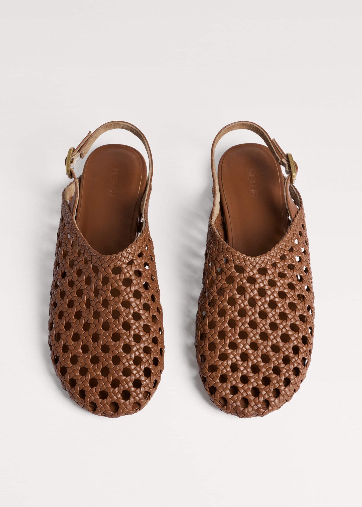 Brown Woven Slingback Shoe | ME+EM Clothing|Accessories