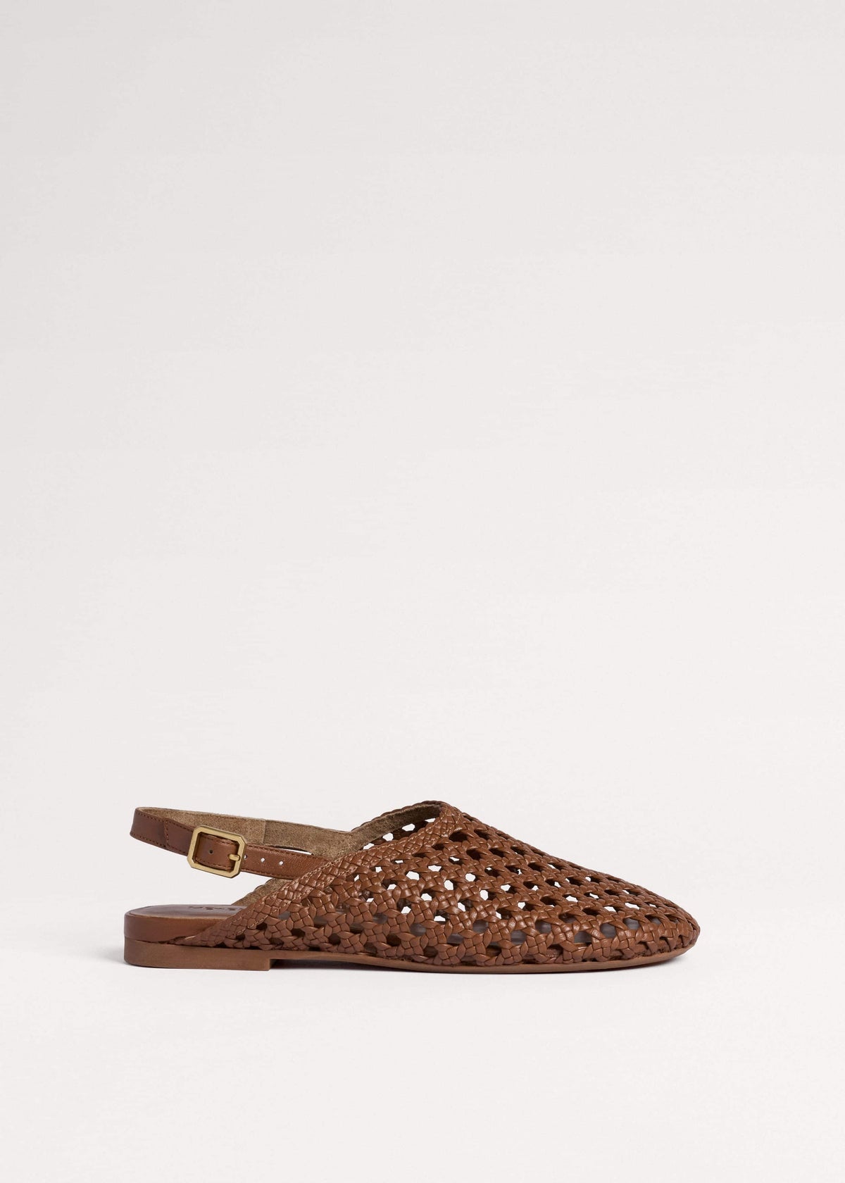 Brown Woven Slingback Shoe | ME+EM Clothing|Accessories