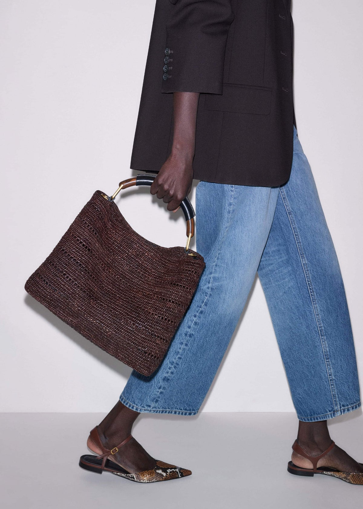 Brown Large Day Bag | ME+EM Clothing|Accessories