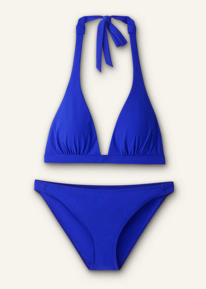 Blue Adjustable Triangle Bikini Top | ME+EM Clothing