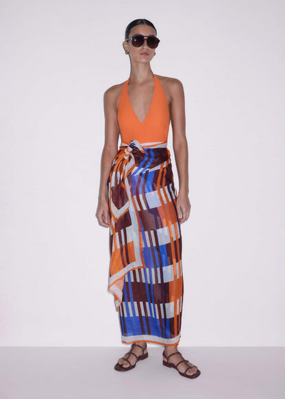 Orange Stripe Sarong | ME+EM Clothing