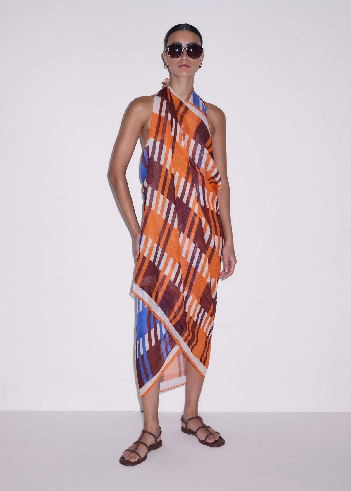 Orange Stripe Sarong | ME+EM Clothing